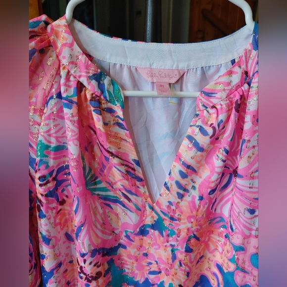 Lilly Pulitzer Matilda Silk Tunic Dress Sx.XS - Picture 5 of 9